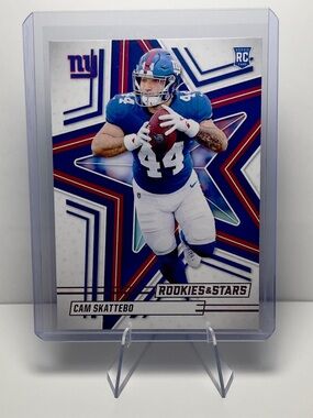 2025 Panini Rookies & Stars Cam Skattebo rookie trading card